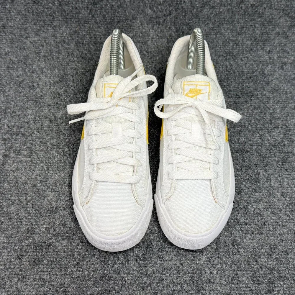 Nike Court Royale AC Canvas Shoes Women's 6 White Topaz Gold‎ Athletic Sneakes